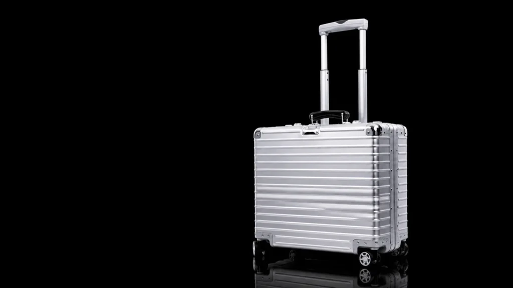 YCT-056 aluminum-magnesium alloy luggage for OEM and private label manufacturing